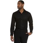 Chemises noires à motif ville à manches longues à manches longues Taille 5 XL plus size look business pour homme en promo 