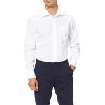 Chemises blanches à motif ville à manches longues à manches longues Taille 4 XL plus size look business pour homme en promo 