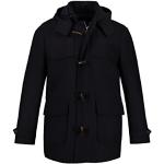 Manteaux en laine noirs Taille 5 XL plus size pour homme 