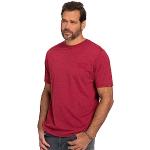 T-shirts col rond rouge cerise en jersey mi-longs à manches mi-longues à col rond Taille 3 XL look fashion pour homme en promo 