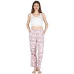 Pantalons de pyjama roses en coton Taille XS look fashion pour femme 
