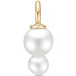 Boucles d'oreilles en perles Julie Sandlau jaunes en or à perles 14 carats pour femme 