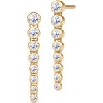 Boucles d'oreilles Julie Sandlau jaunes en or finition satinée en diamant 18 carats 