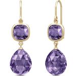 Boucles d'oreilles Julie Sandlau violettes en argent look fashion pour femme 