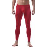 Leggings de sport rouges en nylon respirants Taille XL look fashion pour homme 