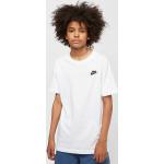 T-shirts Nike Sportswear blancs en coton enfant lavable en machine look sportif 