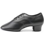 Chaussures de tango noires en cuir synthétique respirantes Pointure 42,5 avec un talon entre 3 et 5cm look fashion pour homme 