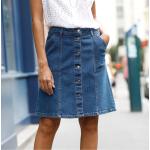 Minijupes en jean Blancheporte bleues en coton Taille XXL pour femme 