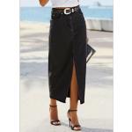 Minijupes en jean noires délavées Taille XXL look fashion pour femme 