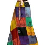 Jupes longues multicolores patchwork inspirations zen longues style ethnique pour femme 