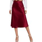Robes de bal longues rouge bordeaux en cuir synthétique à paillettes maxi Taille M plus size look fashion pour femme 