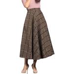 Jupes longues d'hiver kaki en laine Taille XL look fashion pour femme 