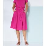 Jupes midi violettes en coton midi Taille 3 XL style bohème pour femme en promo 