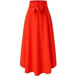 Robes de bal longues de mariée rouges à motif paisley en dentelle à bretelles spaghetti maxi Taille XL plus size look fashion pour femme 