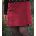 Jupes velours rouges en velours au genou Tailles uniques pour femme 