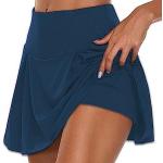 Shorts de cyclisme bleus Taille L plus size look casual pour femme en promo 