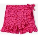 Jupes à motifs Vertbaudet rose framboise à fleurs en coton pour fille de la boutique en ligne Vertbaudet.fr 