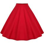 Robes à pois rouge cerise à pois à motif cerise midi Taille 4 XL look fashion pour femme 