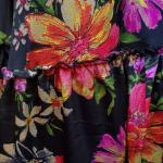 Jupes multicolores à fleurs maxi rétro pour femme 
