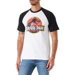 Jurassic Park Logo Vieilli T-Chemise, Blanc (Blanc