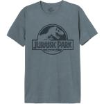 T-shirts Cotton Division gris à manches courtes Jurassic Park lavable en machine à manches courtes Taille M look fashion pour homme 