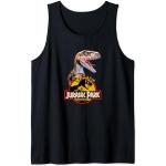 Jurassic Park Velociraptor Clutching Logo Débardeur