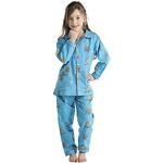 Pyjamas bleus en flanelle à motif poule Taille 10 ans look fashion pour fille de la boutique en ligne Amazon.fr 