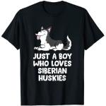 T-shirts noirs à motif chiens enfant look fashion 