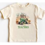 Chemises à motif tracteurs pour garçon de la boutique en ligne Etsy.com 