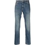 Jeans droits Just Cavalli bleu indigo délavés stretch W33 L36 classiques pour homme en promo 