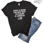 T-shirts à imprimés noirs à motif USA Taille XXL pour femme 