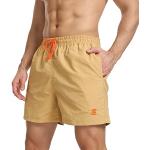 Shorts de bain kaki Taille 3 XL look sportif pour homme 