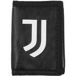 Portefeuilles noirs en cuir en cuir Juventus de Turin look fashion 