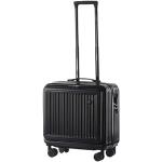 Valises trolley & valises roulettes noires à rayures en polycarbonate multi-compartiments look fashion pour femme 