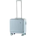 Valises trolley & valises roulettes bleues à rayures en polycarbonate multi-compartiments look fashion pour femme 
