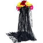 Serre-têtes noirs à fleur look fashion pour femme 