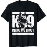 K-9 In Dogs We Trust - Agent de police de l'unité canine K9 Blue Line T-Shirt