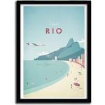 K.Olin Tribu - Affiche RIO par Henry Rivers, Papier, Blanc, 20 x 30 x 0.1 cm