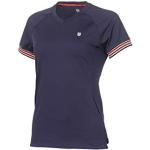 K-Swiss, Heritage T-Shirt Damen-Dunkelblau, Rot, XS Vêtements d'extérieur, Bleu foncé, Femme