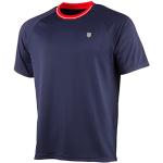 K-Swiss Heritage Tee Classic T-Shirt de Tennis, Bleu Marine, XS Homme