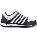K-Swiss Rinzler - Chaussures en cuir pour homme Blanc-Noir 01235-944-M Baskets Chaussures de sport ORIGINAL