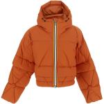 Vestes d'hiver K-Way orange en nylon Taille XS pour femme 