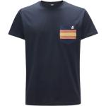 T-shirts à col rond K-Way bleus en jersey Taille 10 ans pour fille de la boutique en ligne Miinto.fr 