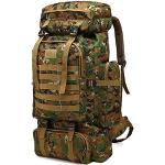 Sacs à dos de randonnée camouflage avec compartiment pour ordinateur look militaire pour homme 