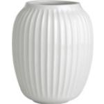 Vases design Kähler blancs en porcelaine de 21 cm 