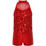 Justaucorps rouges à paillettes look fashion pour fille de la boutique en ligne Amazon.fr 