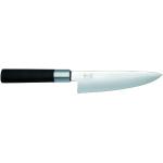 Couteaux de cuisine KAI noirs en acier inoxydables 