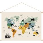 Kakemonos Miliboo imprimé carte du monde 