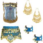 Bracelets de perles bleues azur à perles style bohème pour femme 