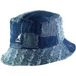 Chapeaux bob Kangol bleus patchwork 61 cm Taille XL look fashion pour femme 